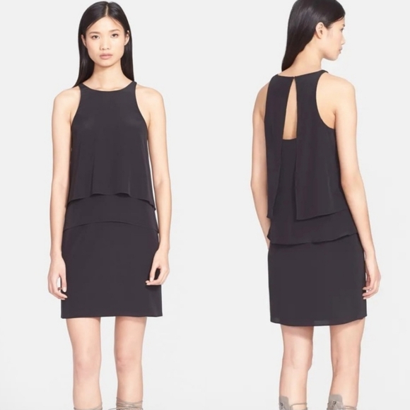 Tibi Dress Womens 4 Black Sleeveless Knee Length - Picture 5 of 7